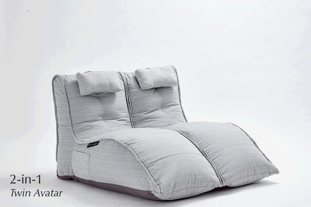 Twin Avatar Lounger Bean Bag 2-in-1