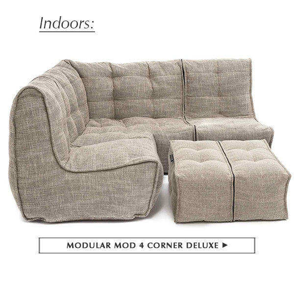 Modular MOD 4 Corner Deluxe in Eco Weave