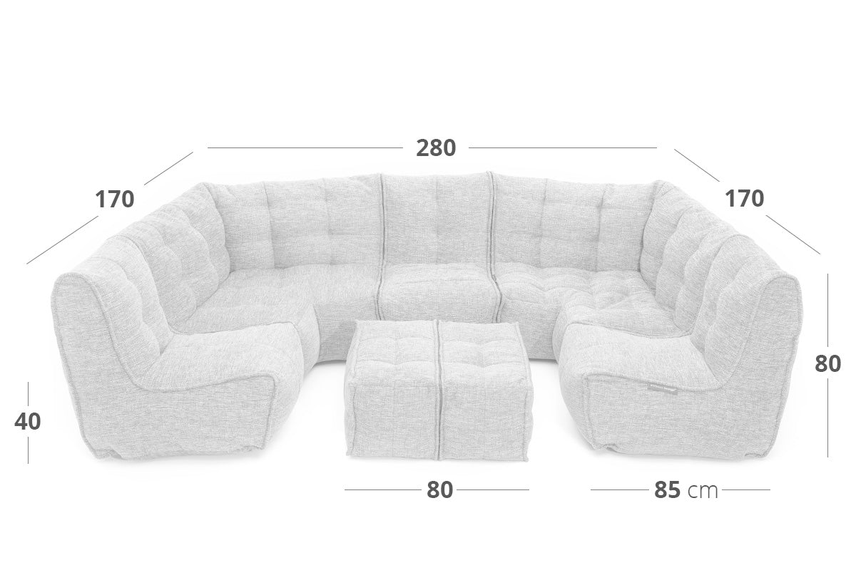 MOD 6 Lounge Max dimensions