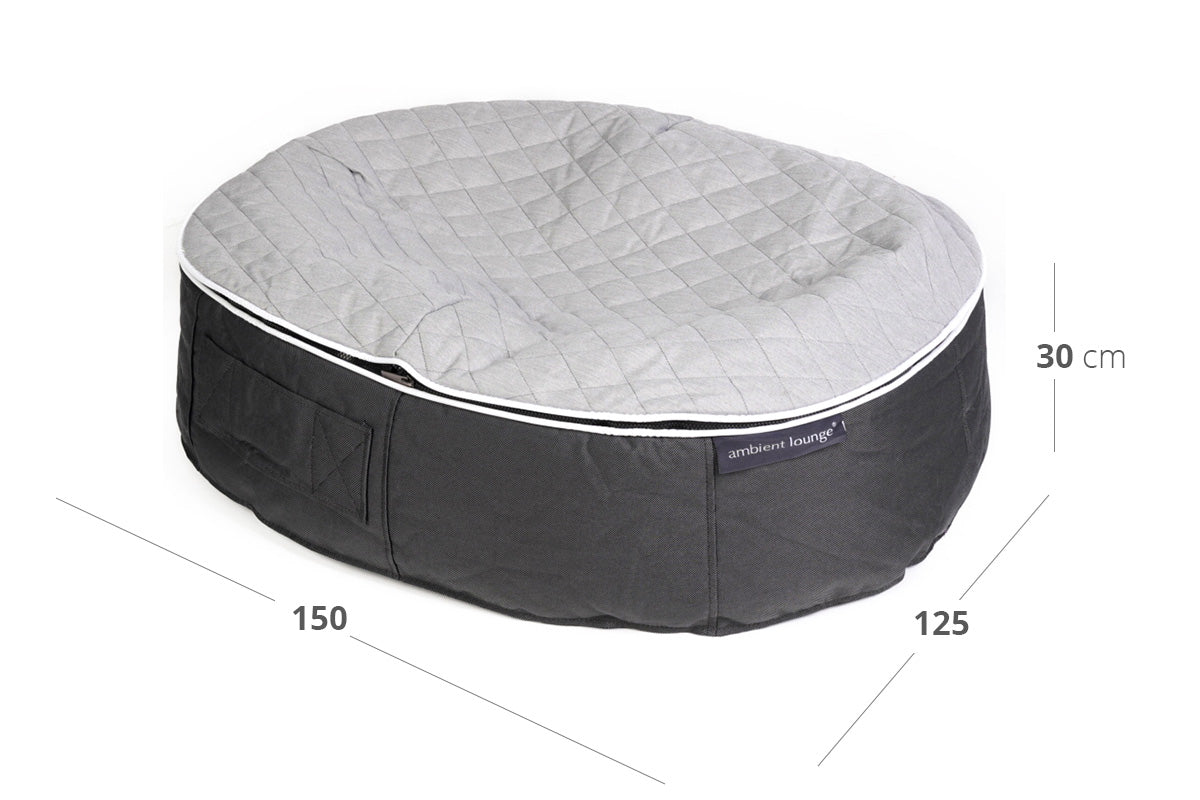 Pet Lounge Dog Bed in Supernova - CoolQuilt - XXL (In/Outdoor) Dimensions