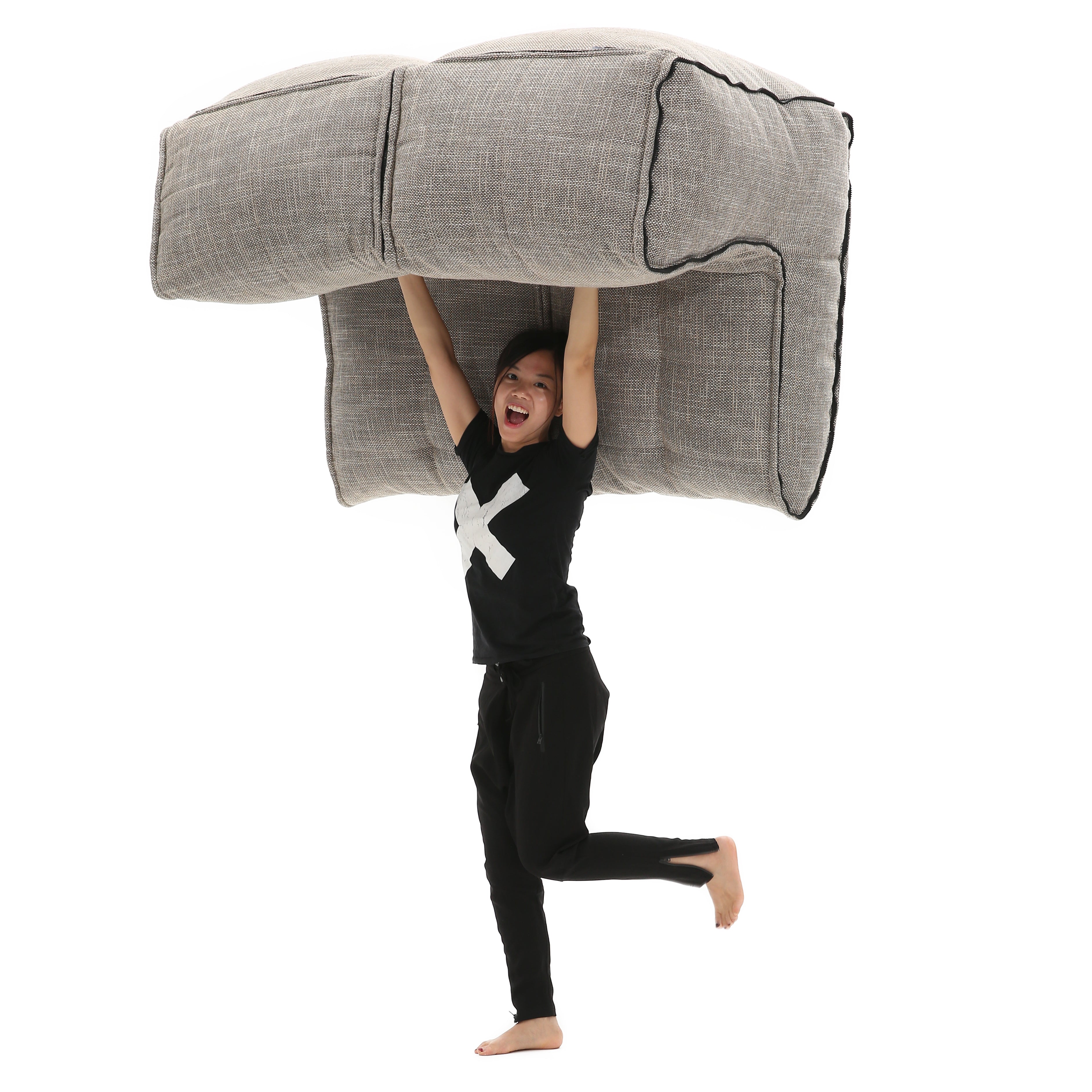 Lightweight Twin Couch 2-seater sofa.